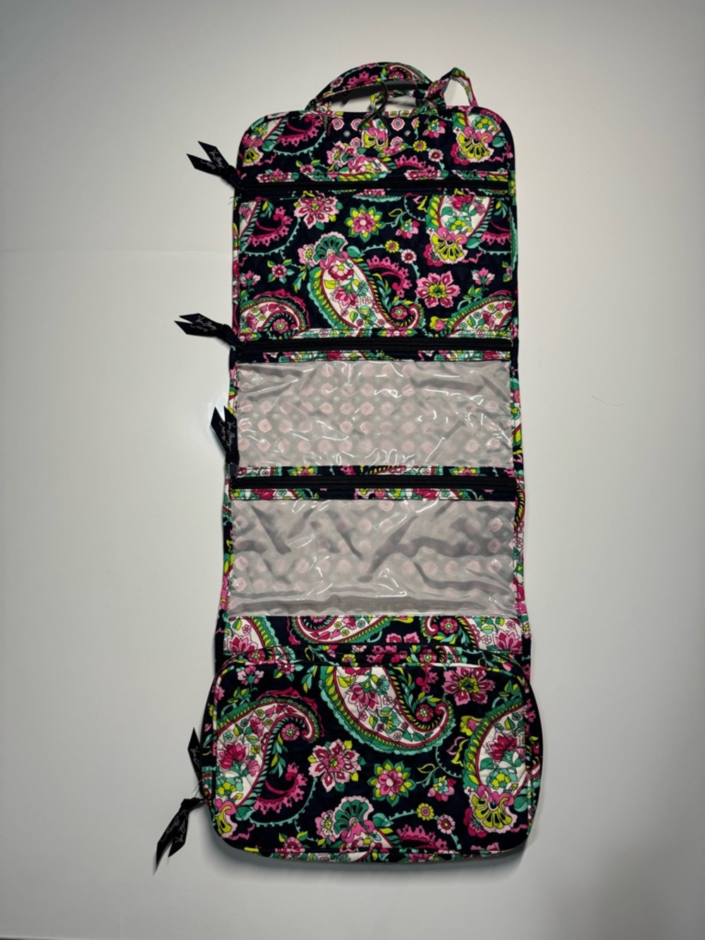 Vera Bradley Petal Paisley Hanging Travel Organizer Cosmetic Makeup Toiletry Bag